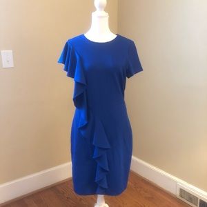 Badgley Mischka Ruffle Dress - 8